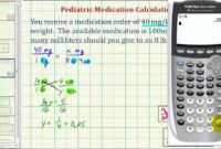 Calculation dosage pediatric