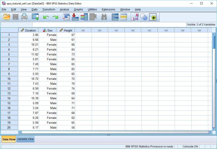 Cara menghitung data dengan spss