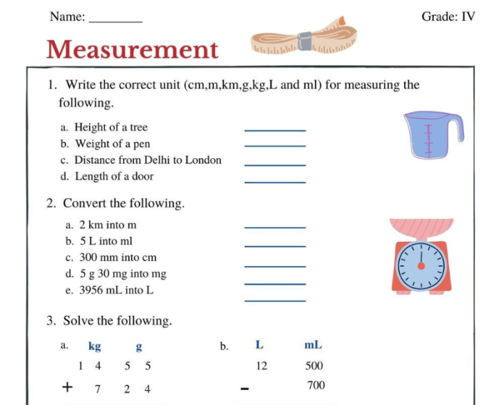 Materi pengukuran matematika kelas 4 sd