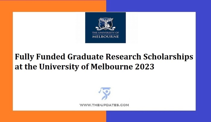 Graduate research scholarship university of melbourne s2 s3 1