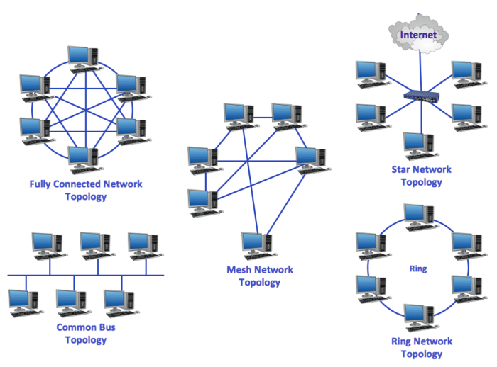 Topology network computer introduction types networking mesh star lifewire computers bus ring our