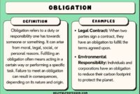 Contoh soal obligation