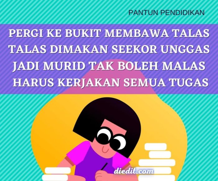 Contoh pantun tema pendidikan