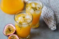 Passion juice fruit recipe seeds