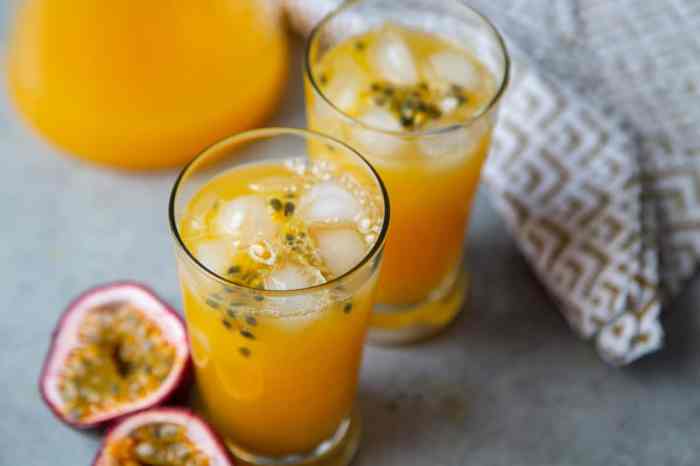 Passion juice fruit recipe seeds