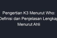 Pengertian dari k3 dalam hukum ketenagakerjaan