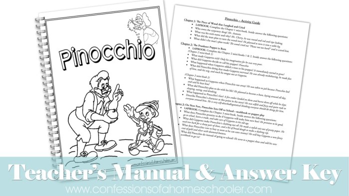 Contoh soal narrative text pinocchio