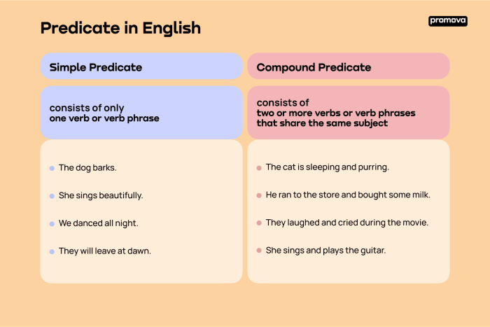 Contoh predikat dalam bahasa inggris