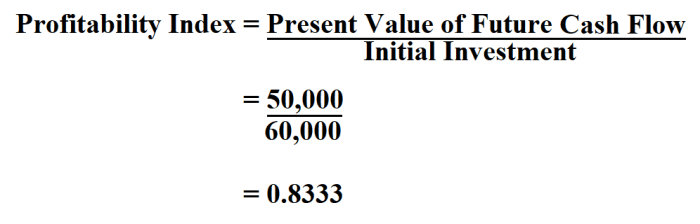 Excel index profitability pi