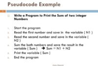 Pseudo code computer science problem look variable