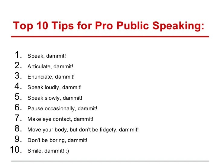 Contoh public speaking bahasa inggris