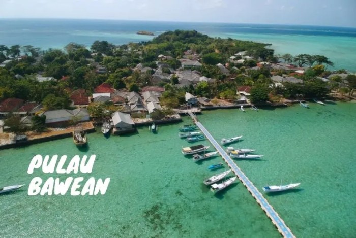 Bawean pulau dermaga noko paket apung gili malam gresik