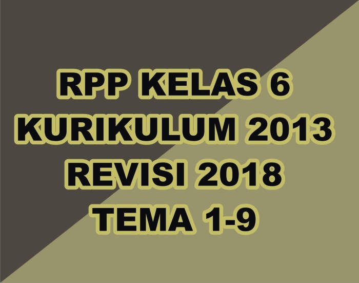 Rpp k13 kelas 6 matematika revisi 2018