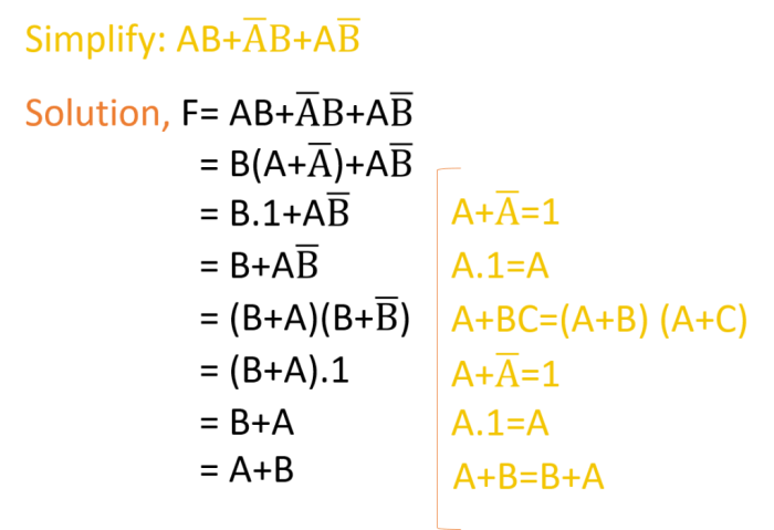 Contoh soal aljabar boolean dan jawabannya