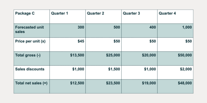 Sales budget process filled follows continue until ve then table