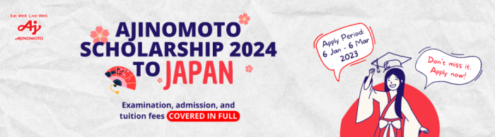 Beasiswa s2 dari ajinomoto jepang