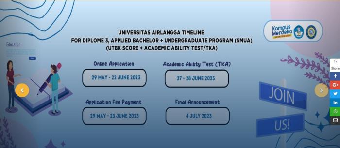 Unair airlangga universitas surabaya biaya