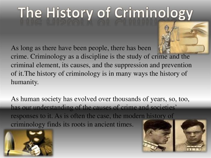 Criminology history