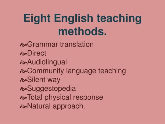 Teaching english language methods slideshare