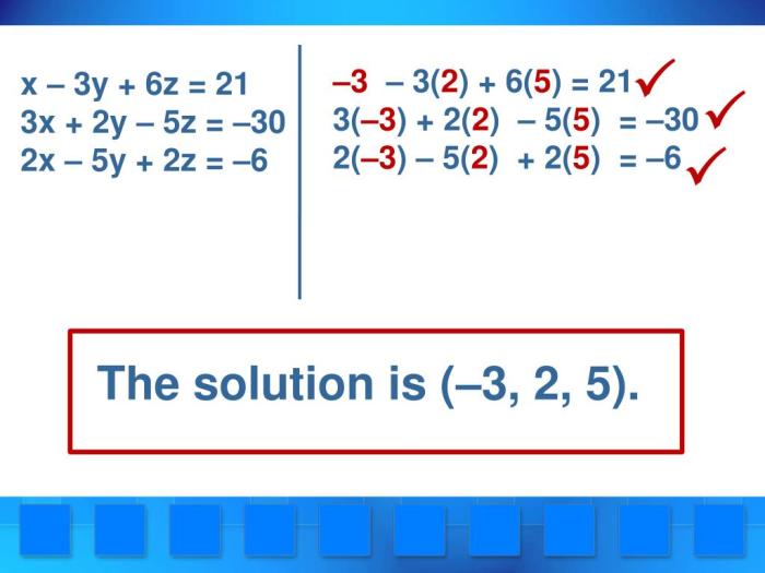 Contoh soal persamaan linear tiga variabel