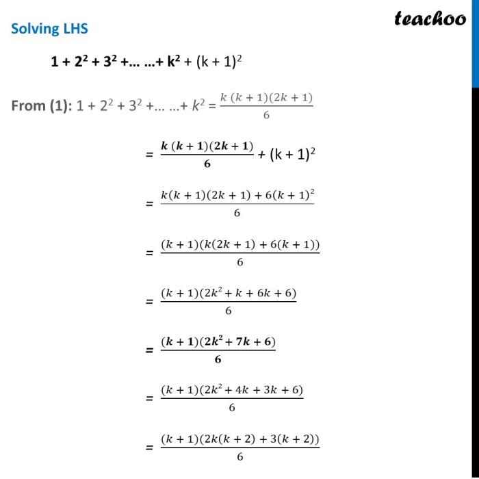 Induction proof mathematical