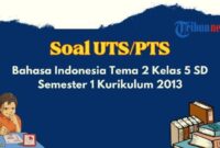 Contoh soal pts tema 5 kelas 2 sd