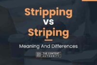 Striping arti dalam bahasa indonesia