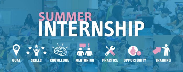 Internship flyer summer