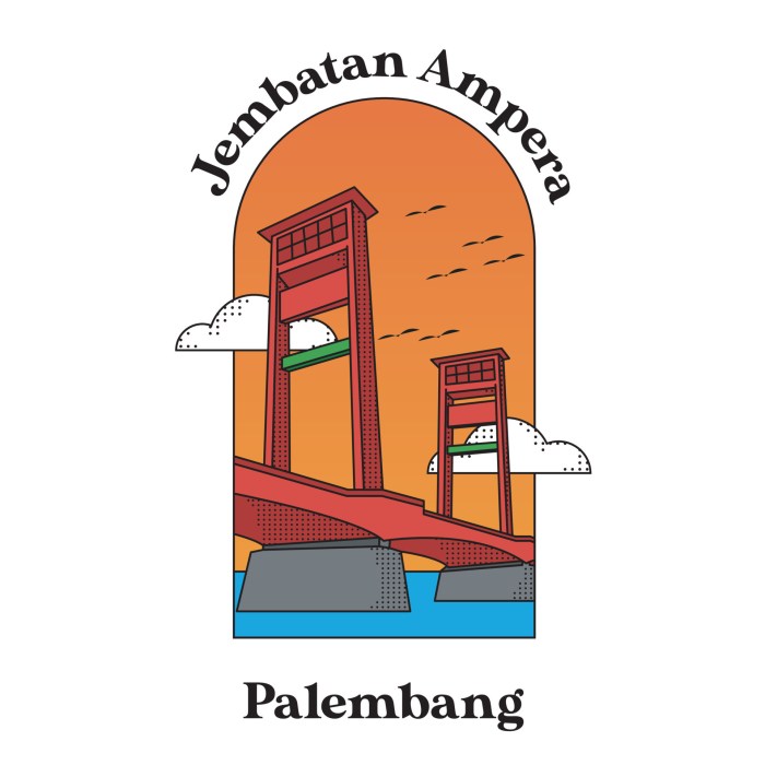 Ampera bridge palembang jembatan