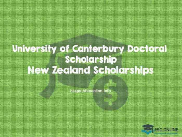 Beasiswa s3 di university of canterbury new zealand