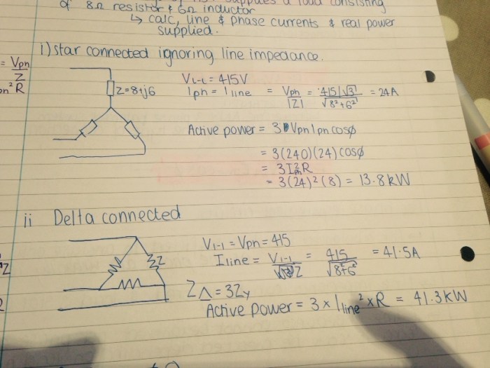 Cara menghitung daya 3 phase