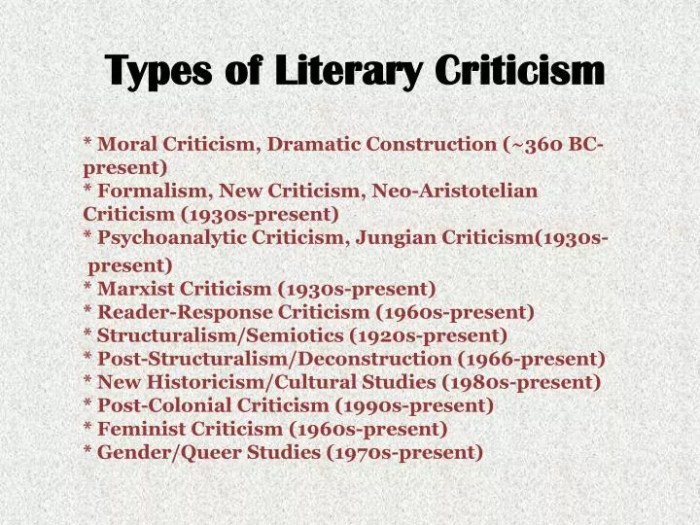 Criticism literary