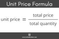 Cara menghitung unit cost