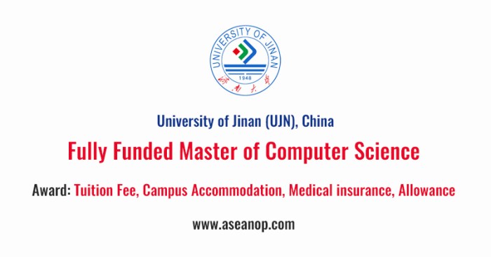 Beasiswa s2 ilmu komputer di university of jinan tiongkok