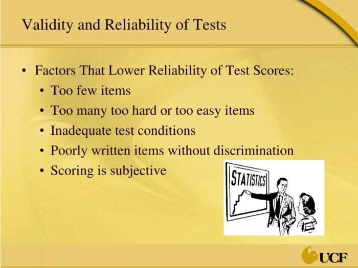 Reliability validity accuracy