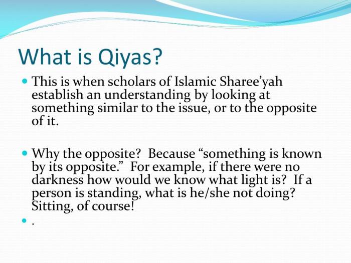 Qiyas ijma islam quran sunnan consensus jurisprudence sharia deduction analogical sunni presentation