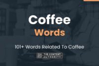 Coffee background words seamless symbols tile vector vecteezy