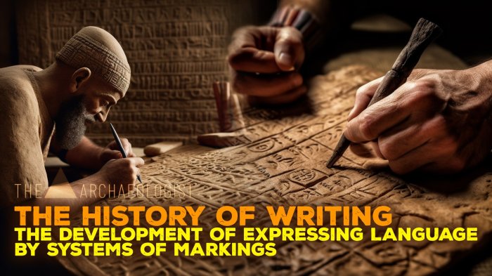 Writing timeline system