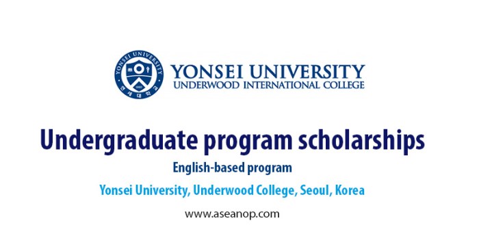 Yonsei underwood international college scholarship 2 s1 2