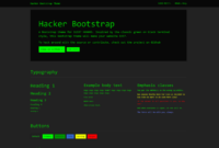 Contoh blog html tema hacker