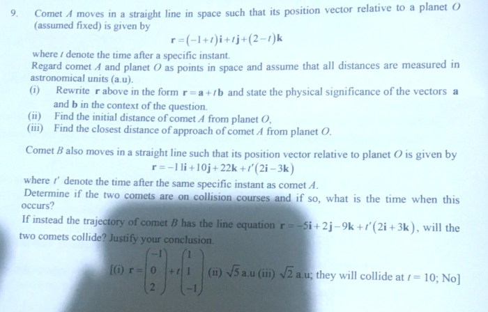 Contoh soal tentang vektor matematika