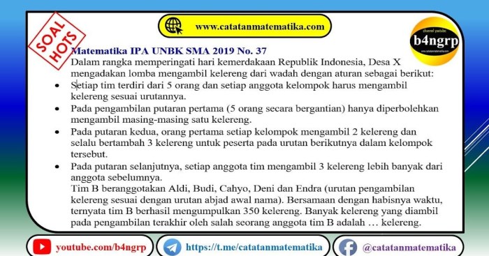 Contoh soal unbk matematika smk beserta pembahasannya