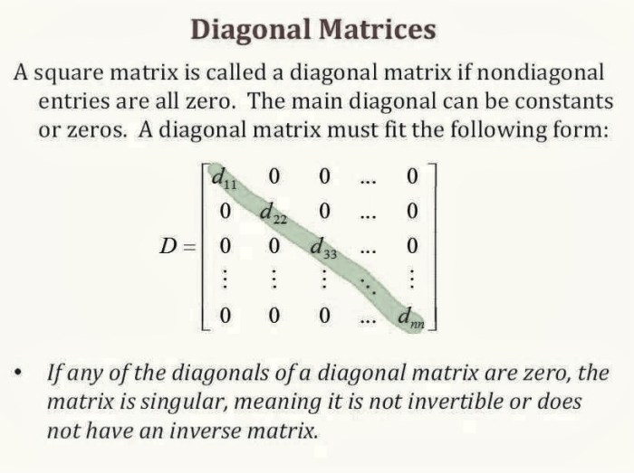 Contoh soal matriks diagonal