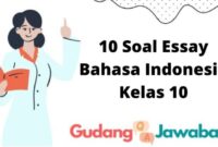 Contoh soal essay bahasa indonesia