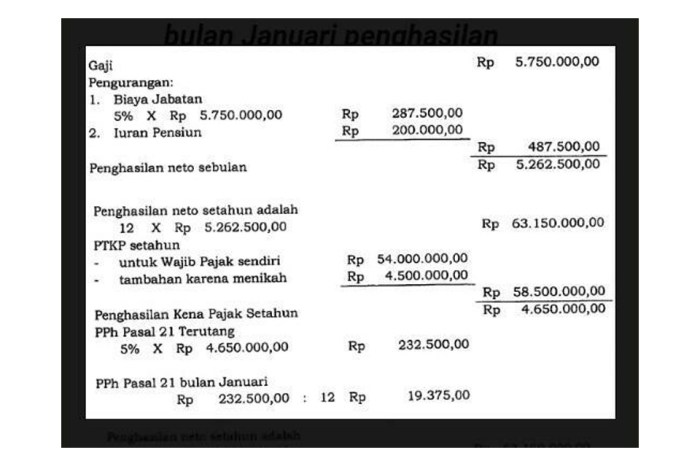 Contoh soal pph 21