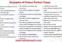 Contoh soal future perfect tense