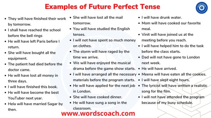 Contoh soal future perfect tense