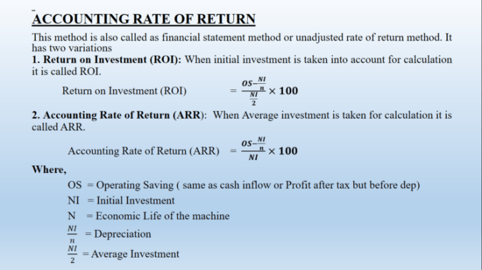 Contoh soal accounting rate of return