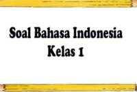 Contoh soal bahasa indonesia kelas 2 semester 1