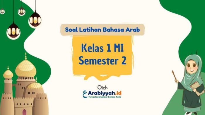 Contoh soal bahasa arab kelas 1 semester 2